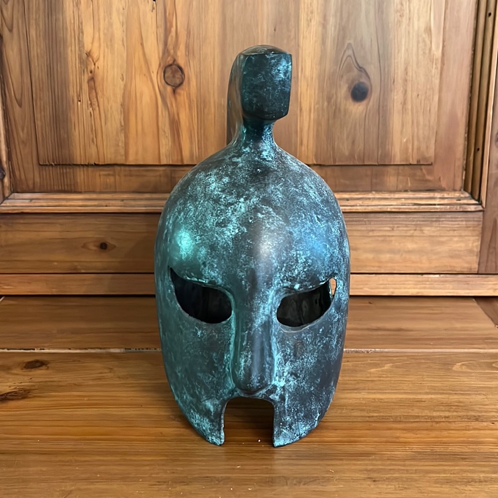Brass Gladiator Spartan Trojan Helmet